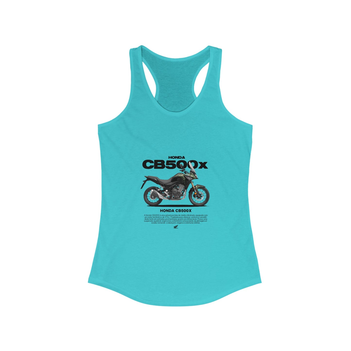 Honda CB500X Motorcycle Enthusiast Racerback Tank - T-shirt Design - CreativeRino