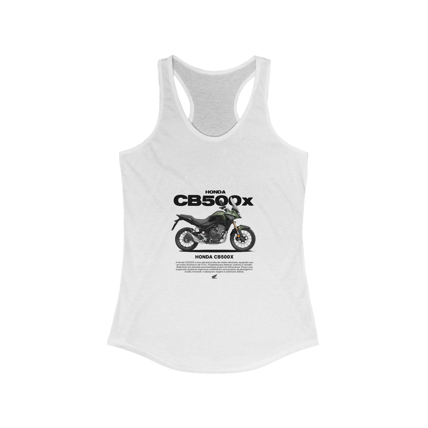 Honda CB500X Motorcycle Enthusiast Racerback Tank - T-shirt Design - CreativeRino