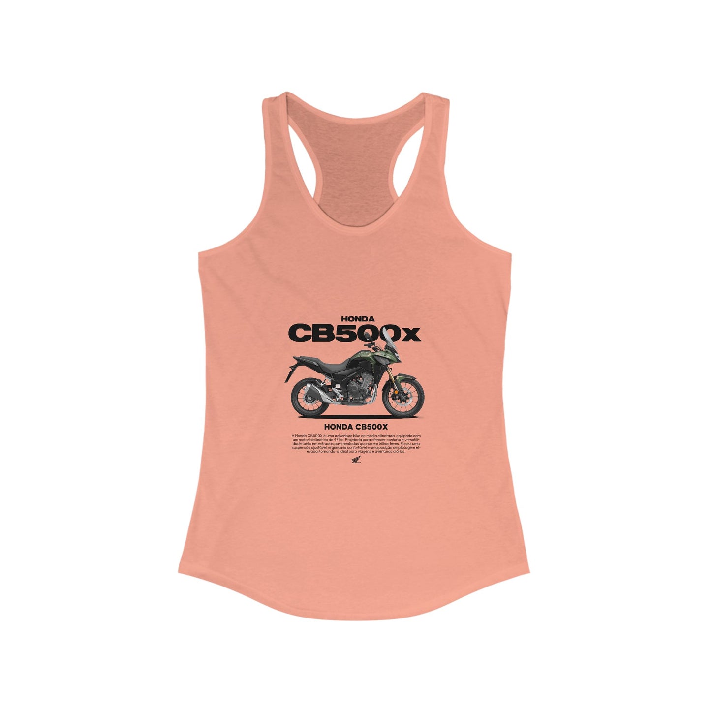 Honda CB500X Motorcycle Enthusiast Racerback Tank - T-shirt Design - CreativeRino