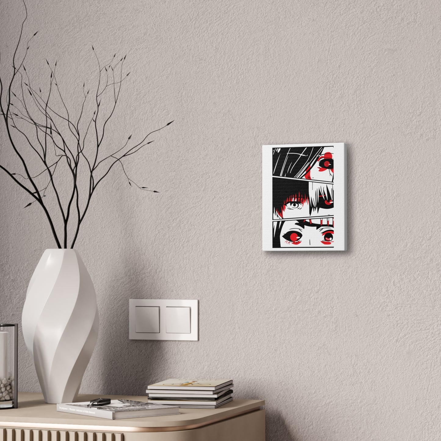 Tokyo Ghoul Canvas Art Print - Anime Character Design - CreativeRino