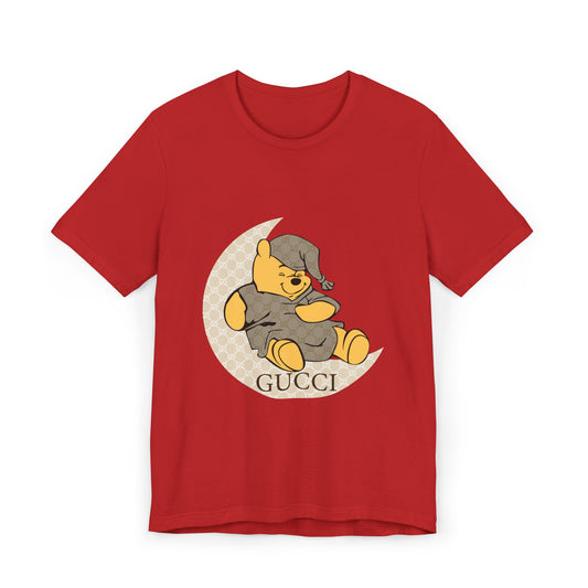 Cozy Sleepy Bear Unisex Jersey T-Shirt - CreativeRino