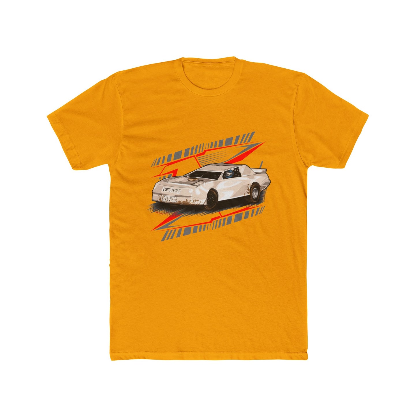 Retro Race Car Unisex Cotton Crew Tee - CreativeRino