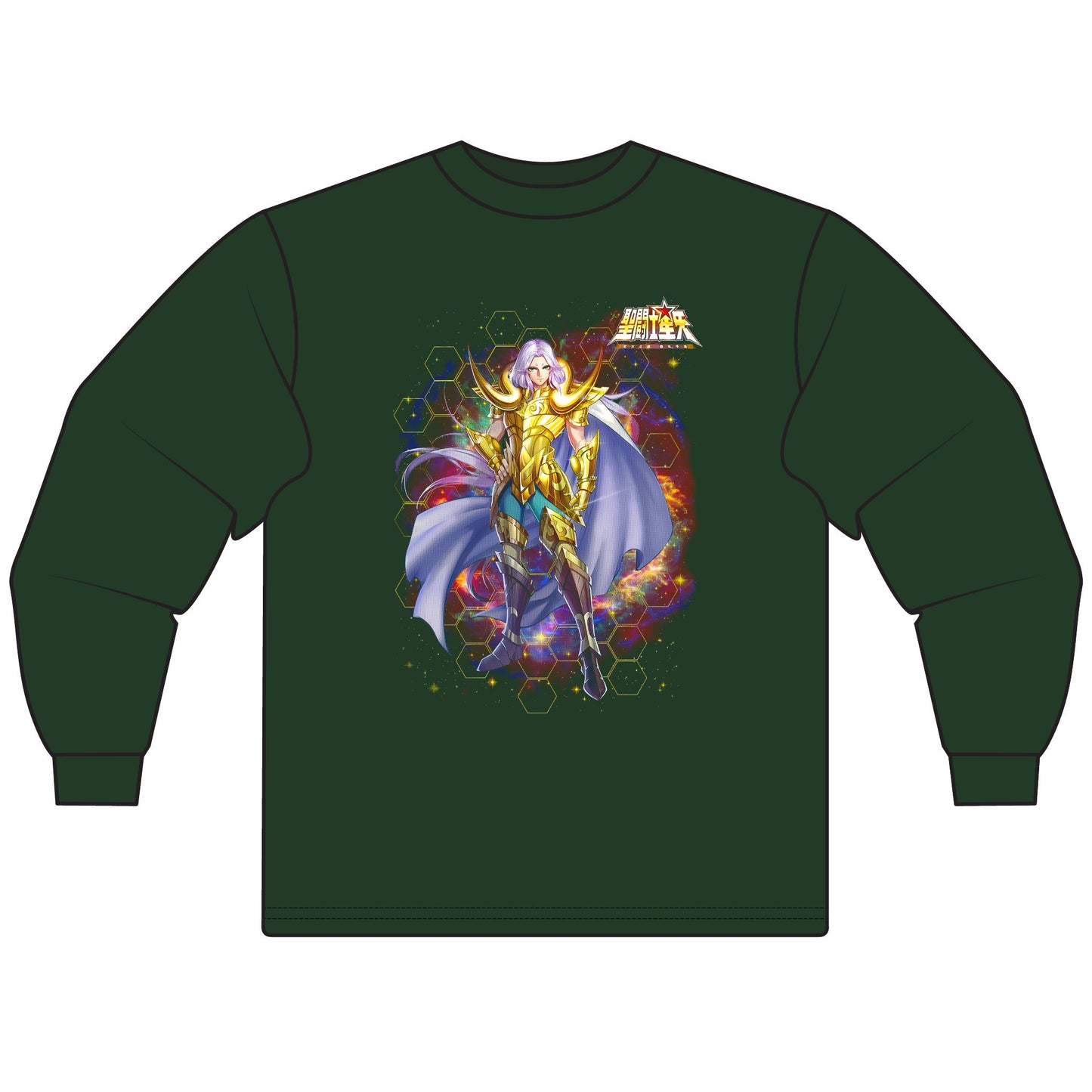 Aries Mu Unisex Long Sleeve T-Shirt - Cosmic Warrior Graphic Tee - CreativeRino