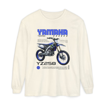 Yamaha YZ250 Long Sleeve Tee - Perfect T-shirt Gift for Motorcycle Enthusiasts - CreativeRino