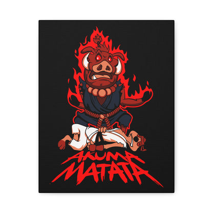 Akuma Matata Canvas Art - Vibrant, Stretched Wall Decor for Home & Office - CreativeRino