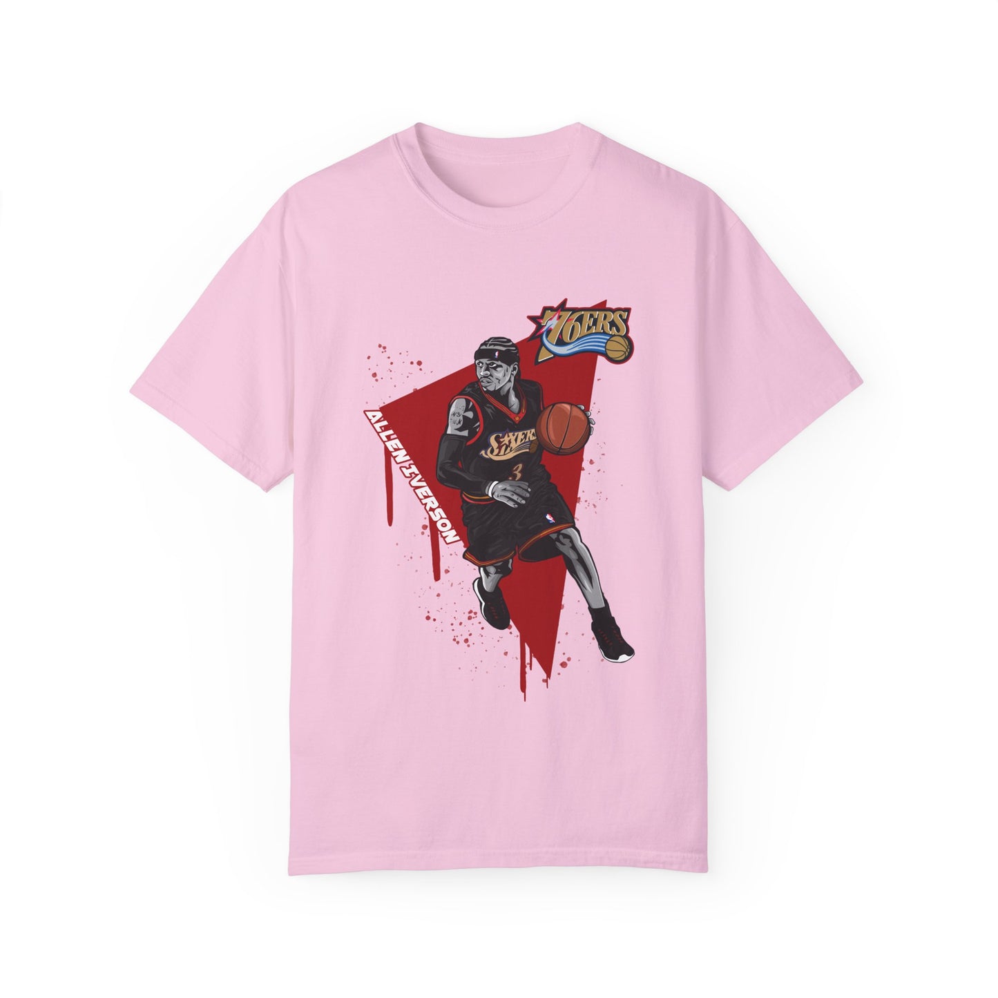 Allen Iverson Basketball Unisex T-shirt - Sports Fan Tee with Graphic Print - CreativeRino
