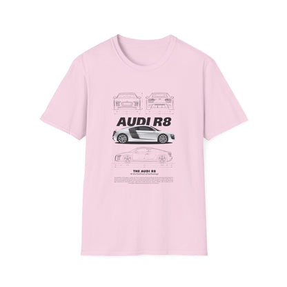 Audi R8 Graphic T-Shirt - Perfect for Car Enthusiasts - CreativeRino