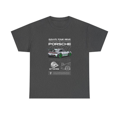 Porsche 911 Elevate Your Drive Unisex Heavy Cotton Tee - CreativeRino