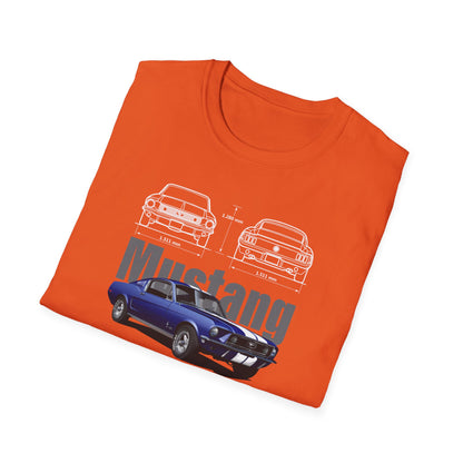Ford Mustang Shelby GT350 Unisex Softstyle T-Shirt - Car Lovers Tee - CreativeRino