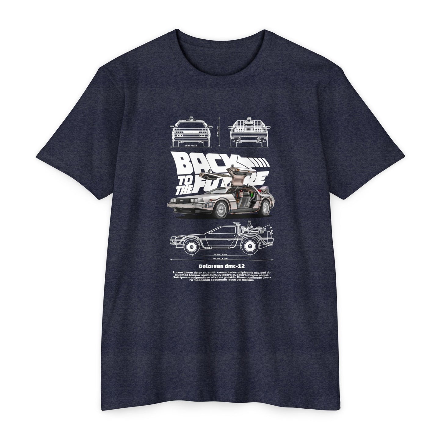 Back to the Future DeLorean Unisex T-Shirt - Retro Movie T-shirt - CreativeRino