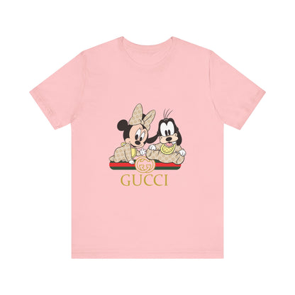 Mickey & Goofy Gucci Inspired Tee - Unisex Jersey Short Sleeve T-shirt - CreativeRino