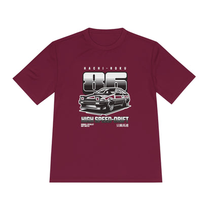 High Speed Drift Unisex Moisture Wicking Tee - Perfect T-shirt for Car Lovers! - CreativeRino