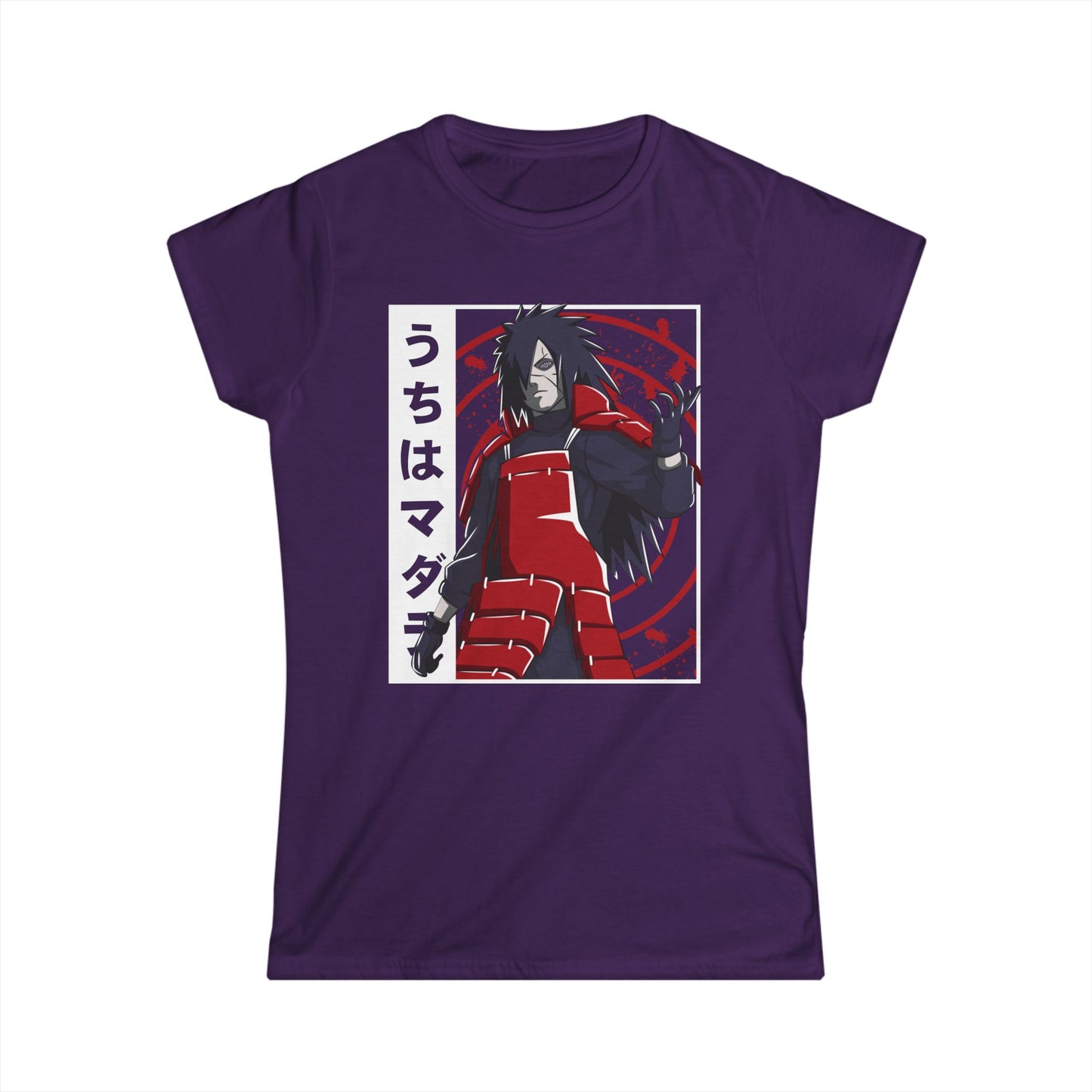 Anime-Inspired Women’s Softstyle Tee - Naruto Graphics T-shirt Design - CreativeRino
