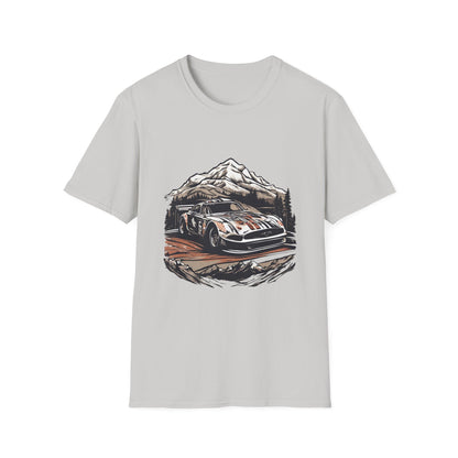 Vintage Rally Car Adventure Unisex T-Shirt - CreativeRino