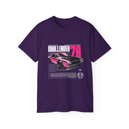 Vintage Challenger 70 Unisex Ultra Cotton Tee - Classic Muscle Car Shirt - CreativeRino