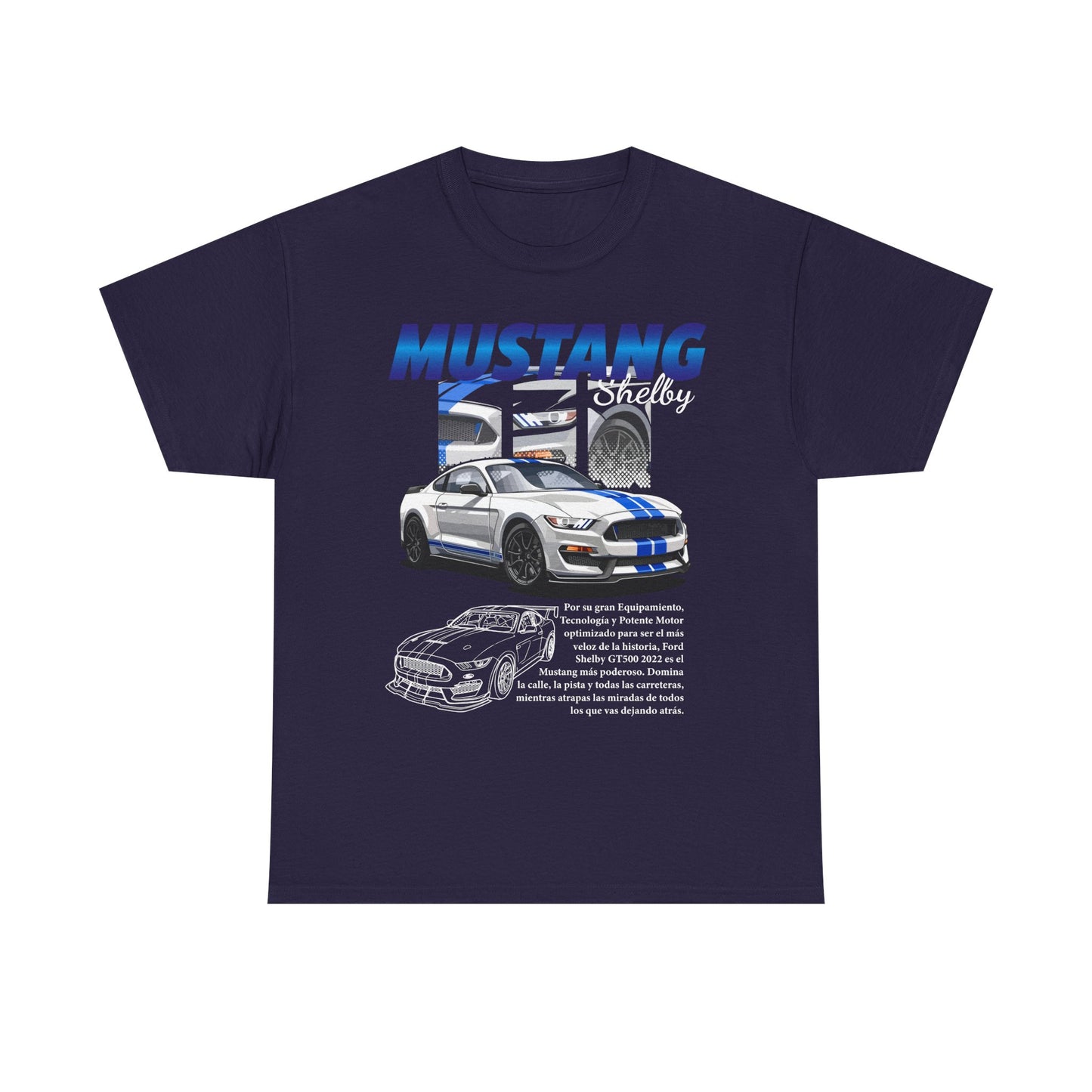 Mustang Shelby Graphic Tee – Perfect T-shirt for Car Enthusiasts - CreativeRino