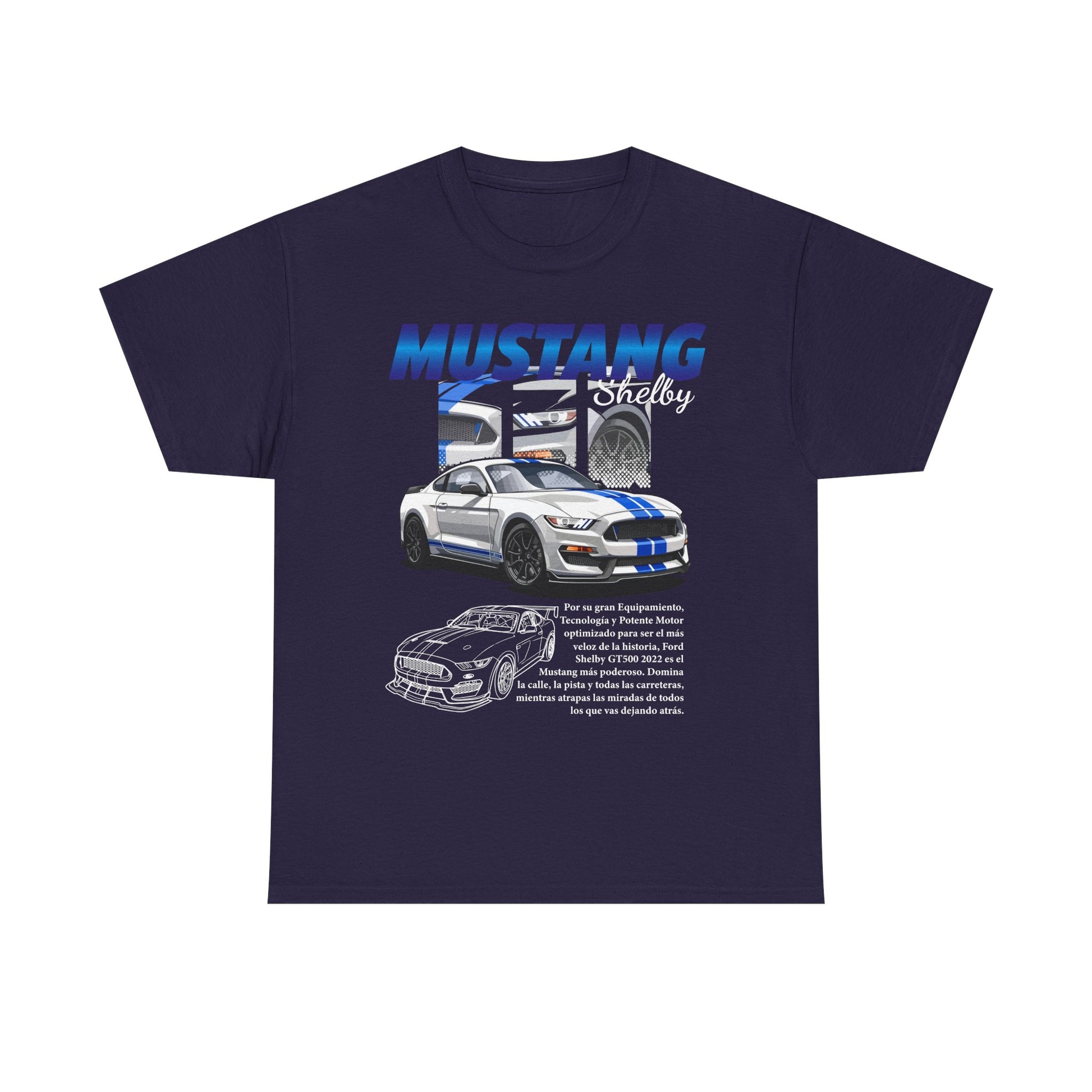 Mustang Shelby Graphic Tee – Perfect T-shirt for Car Enthusiasts - CreativeRino