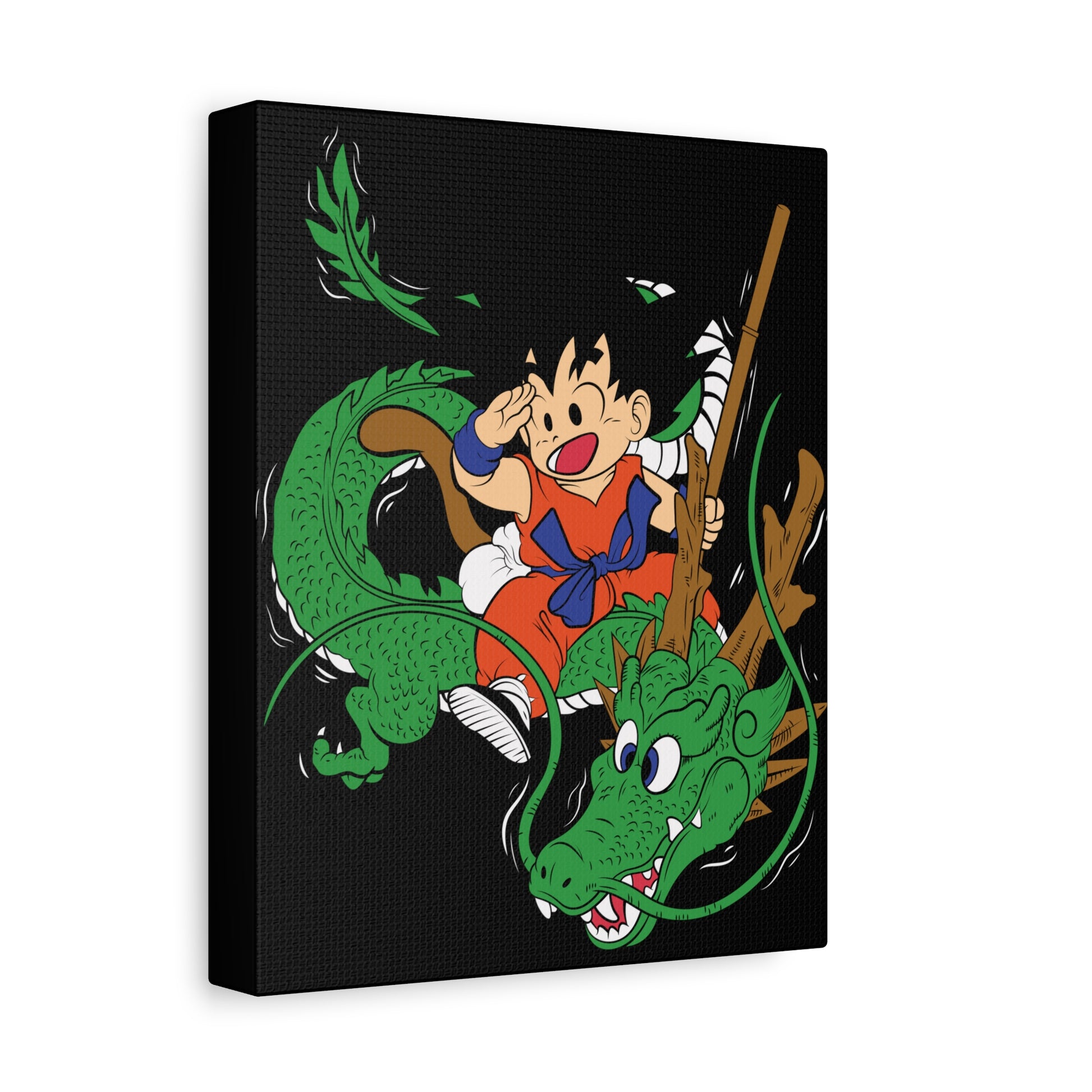 Dragon Adventure Matte Canvas Art - Perfect for Kids' Rooms & Anime Fans - CreativeRino