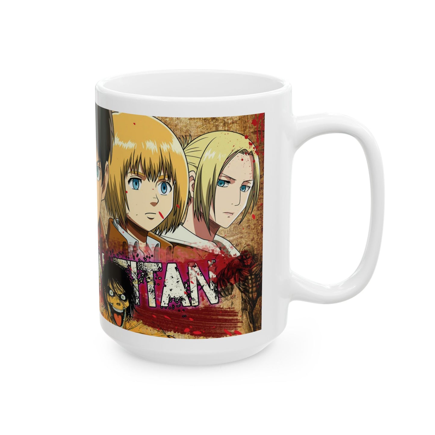 Attack on Titan Ceramic Mug Perfect for Fantasy Anime Lovers - CreativeRino