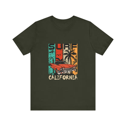 California Surf Vintage Tee - Unisex Short Sleeve T-Shirt - CreativeRino