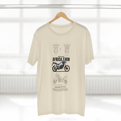 Honda CRF 1000 L Africa Twin ABS Motorcycle Enthusiast Tee - Africa Motorcycle T-shirt Design - CreativeRino