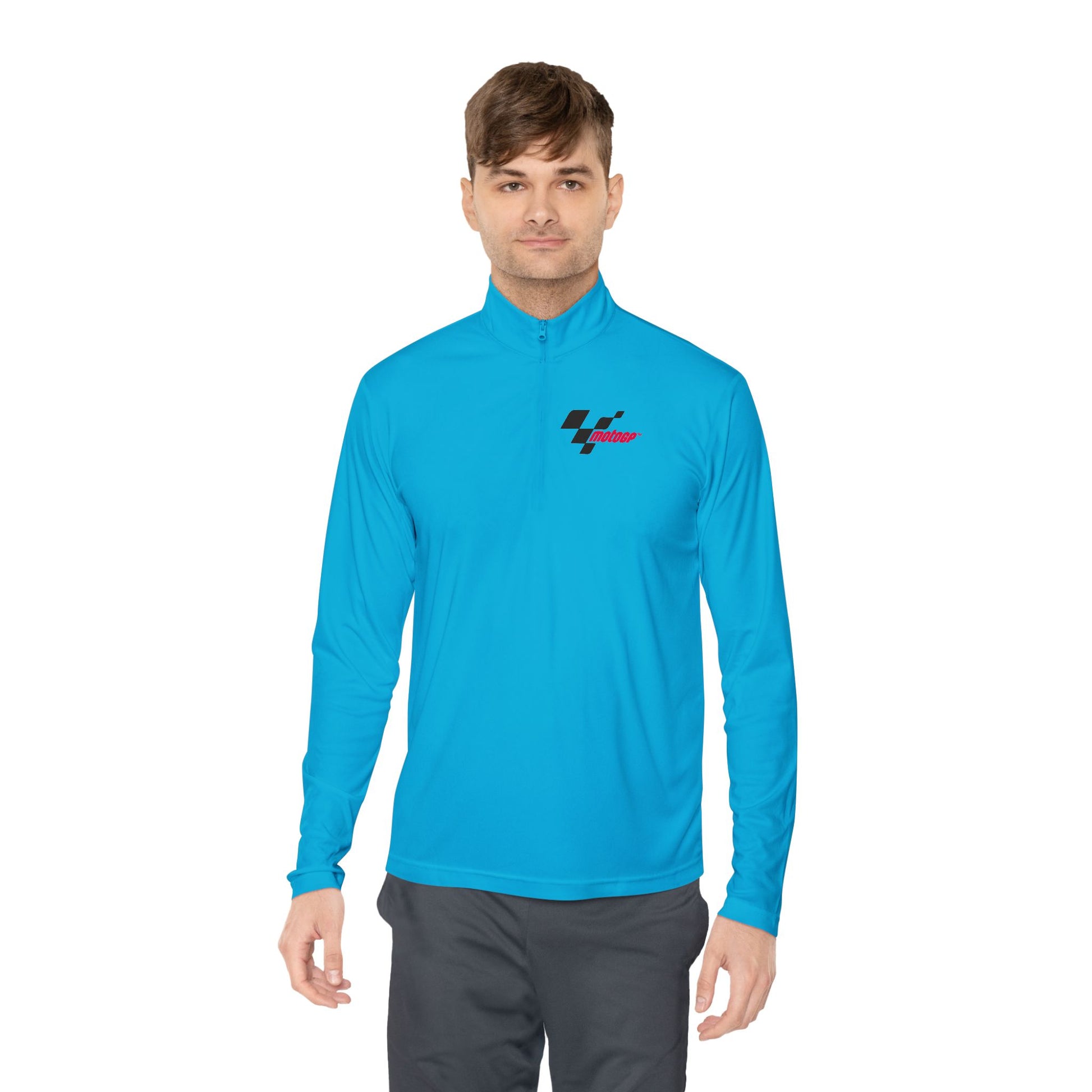 MotoGp Unisex Quarter-Zip Pullover - Stylish Sportswear for Active Lifestyles - CreativeRino