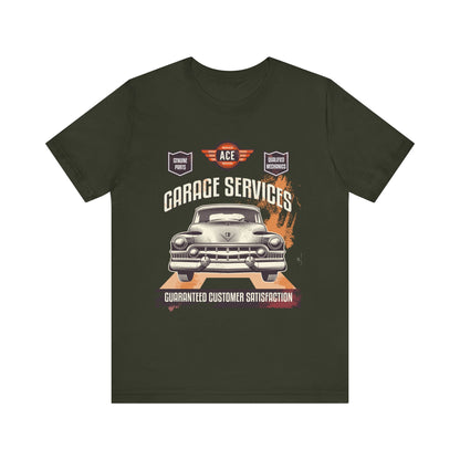 Classic Car Garage Unisex Jersey Short Sleeve Tee - CreativeRino