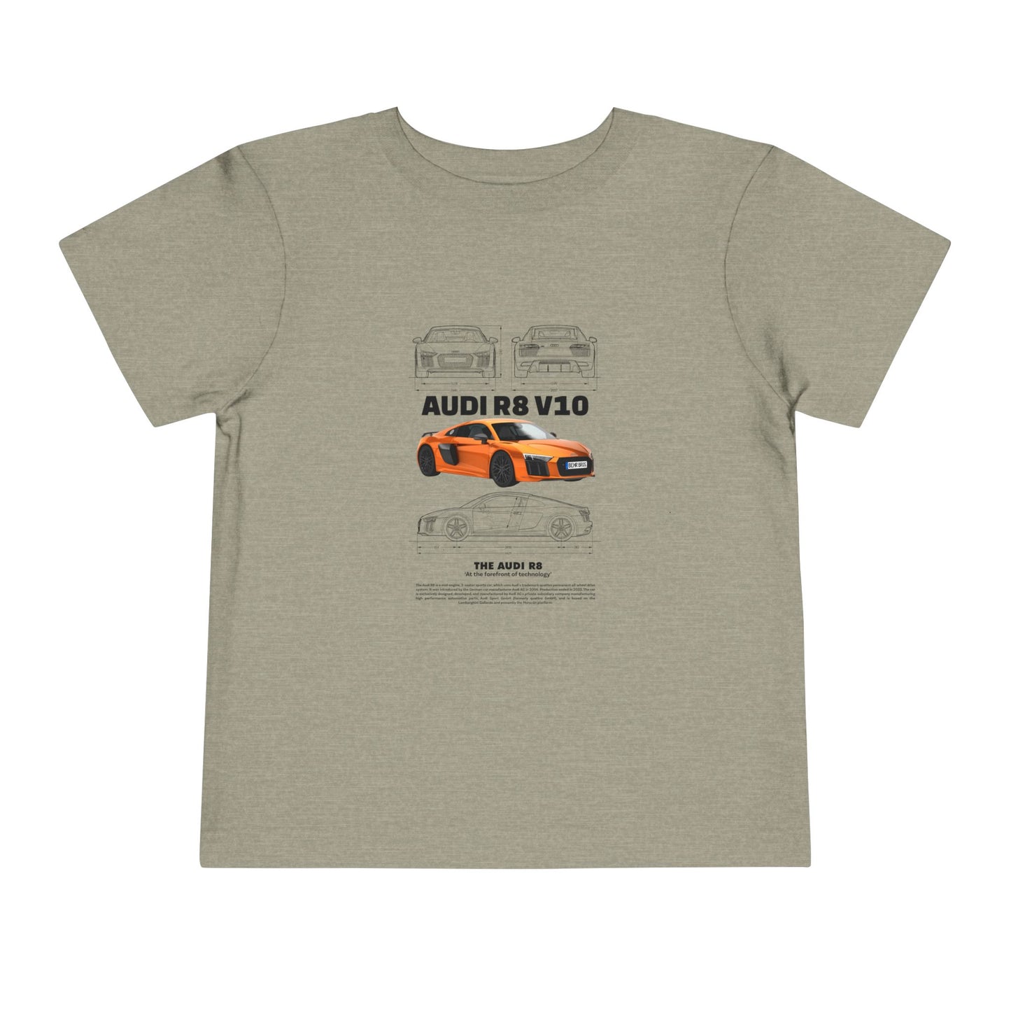Audi R8 Car Lover Tee -  Graphic Short Sleeve Shirt | Car T-shirt - CreativeRino
