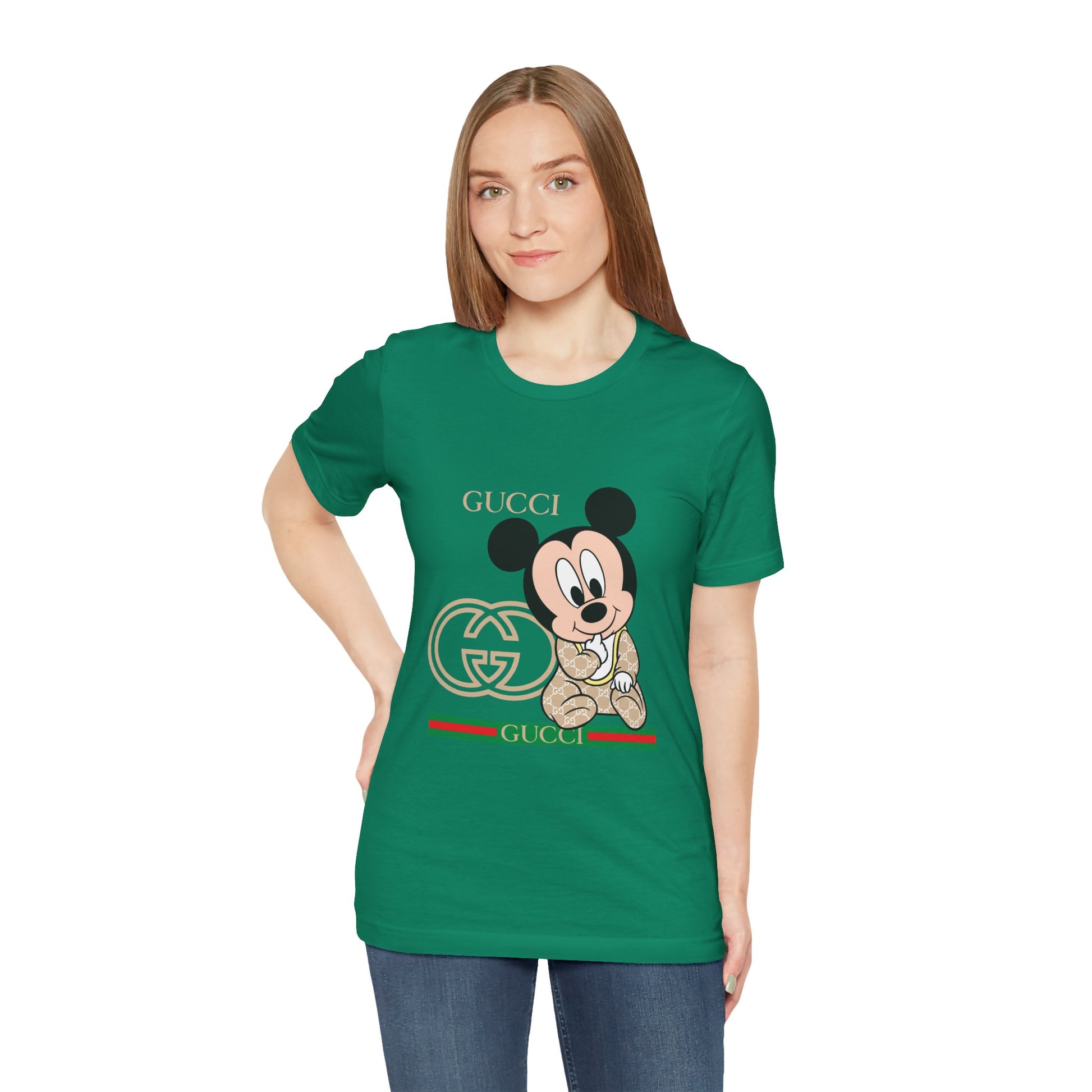 Mickey Mouse Gucci Tee - Unisex Short Sleeve T-shirt - CreativeRino