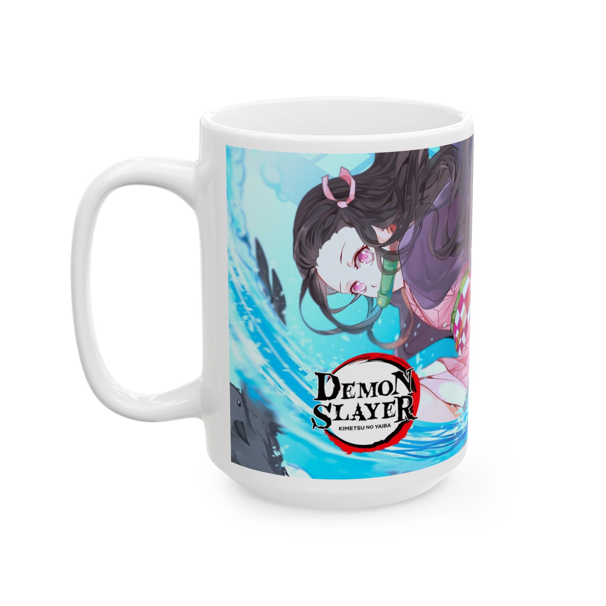 Anime-Themed Ceramic Mug - Demon Slayer Design - CreativeRino