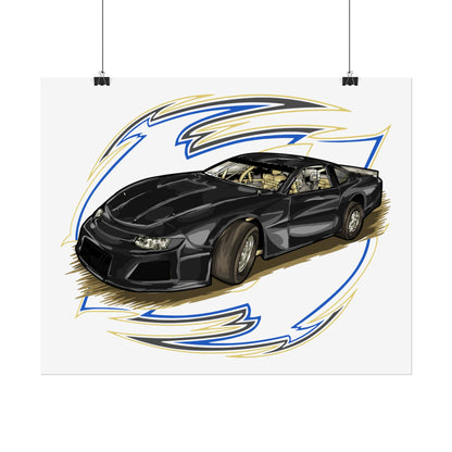 Racing Car Rolled Poster | Automotive Art Print for Car Enthusiasts - CreativeRino