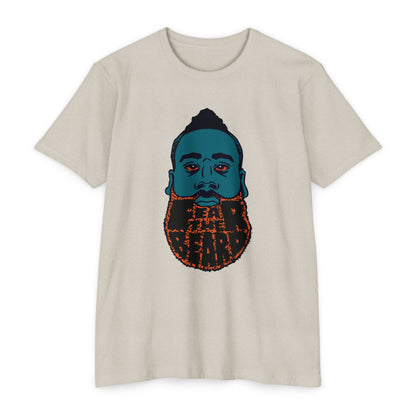 James Harden Cool Beard Graphic Unisex CVC Jersey T-shirt - CreativeRino