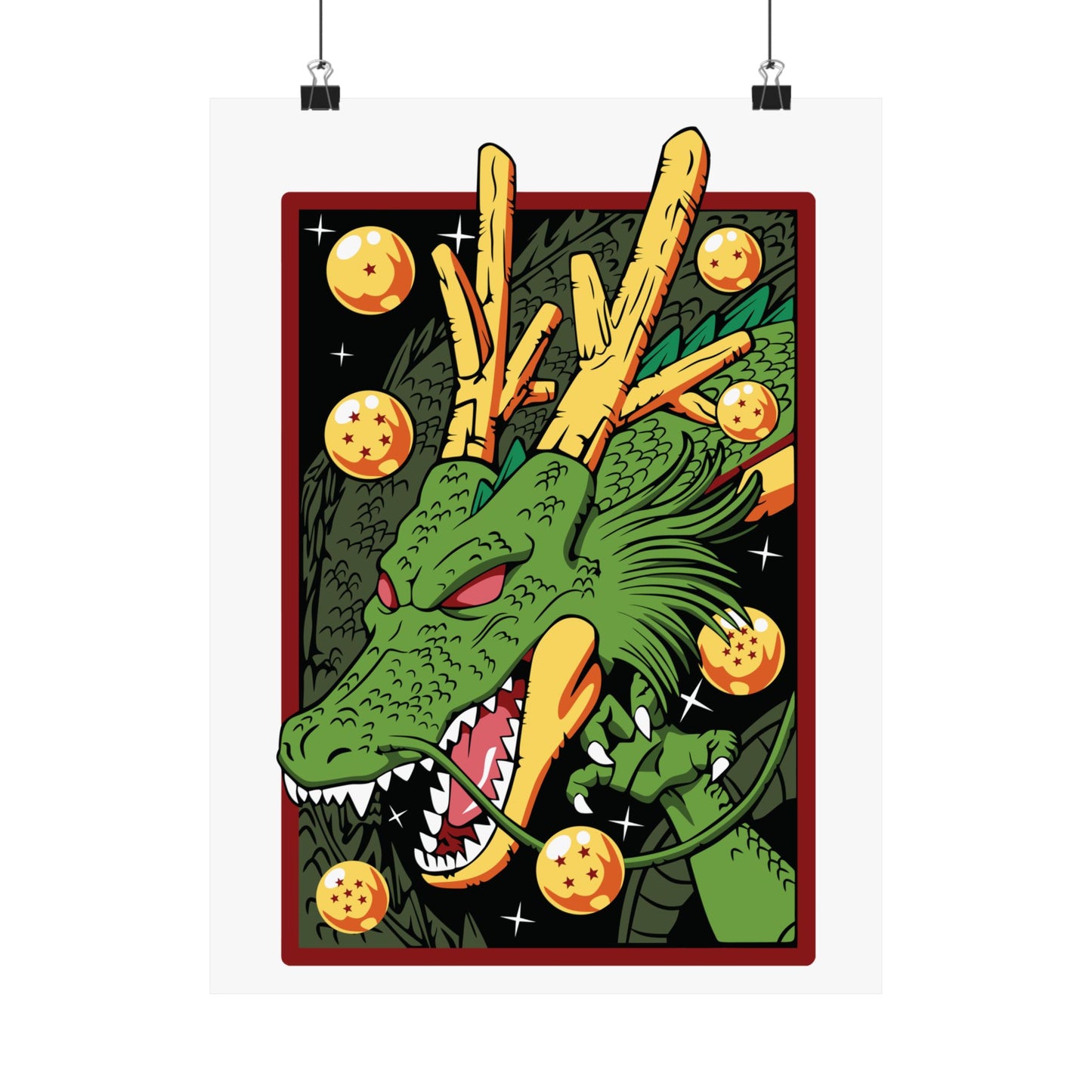 Dragon Shenron Matte Poster - Perfect Wall Art for Anime Fans - CreativeRino