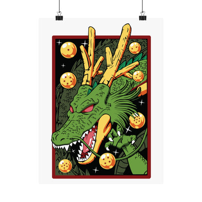 Dragon Shenron Matte Poster - Perfect Wall Art for Anime Fans - CreativeRino