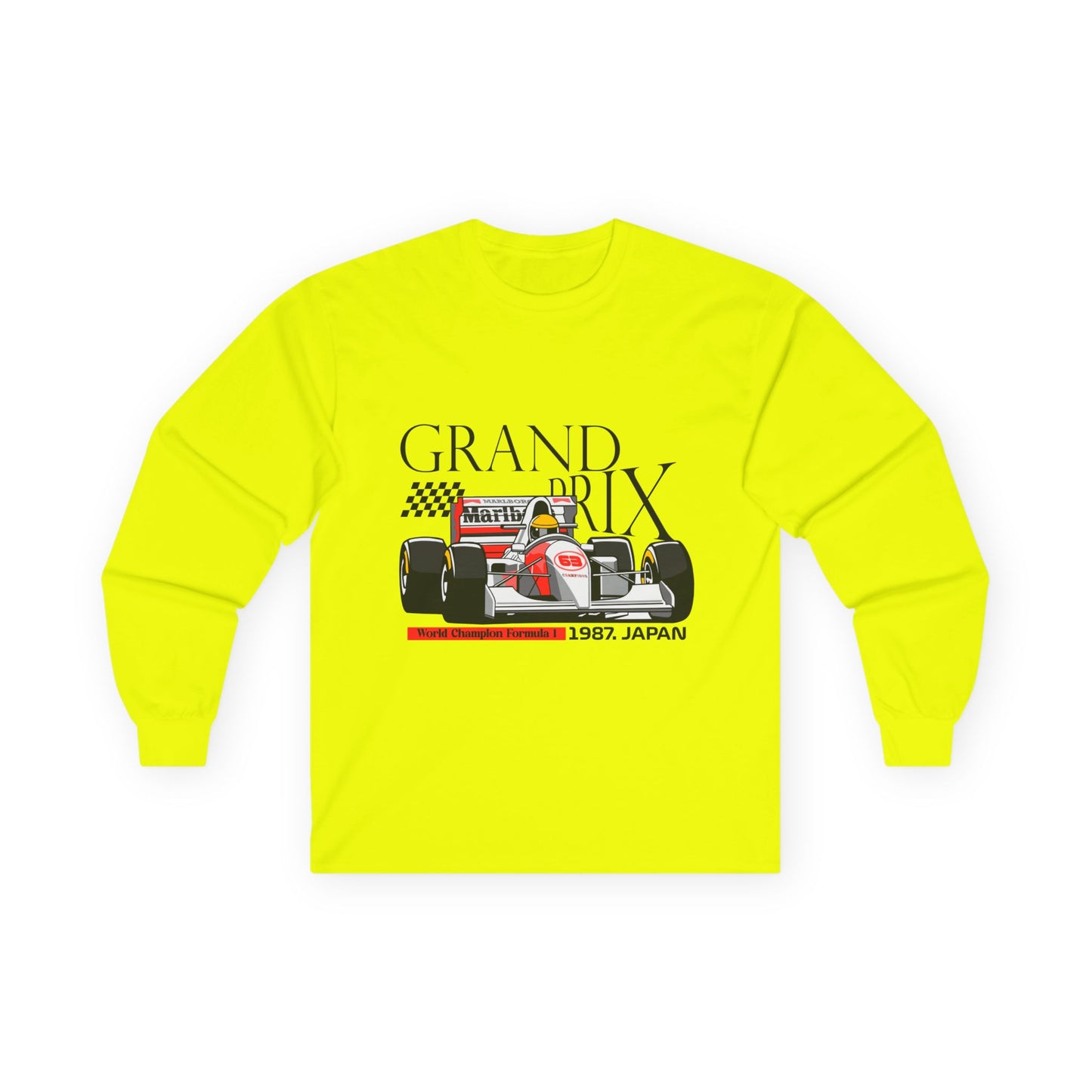 1987 Japan Grand Prix Long Sleeve Tee - Racing Enthusiast Apparel - CreativeRino