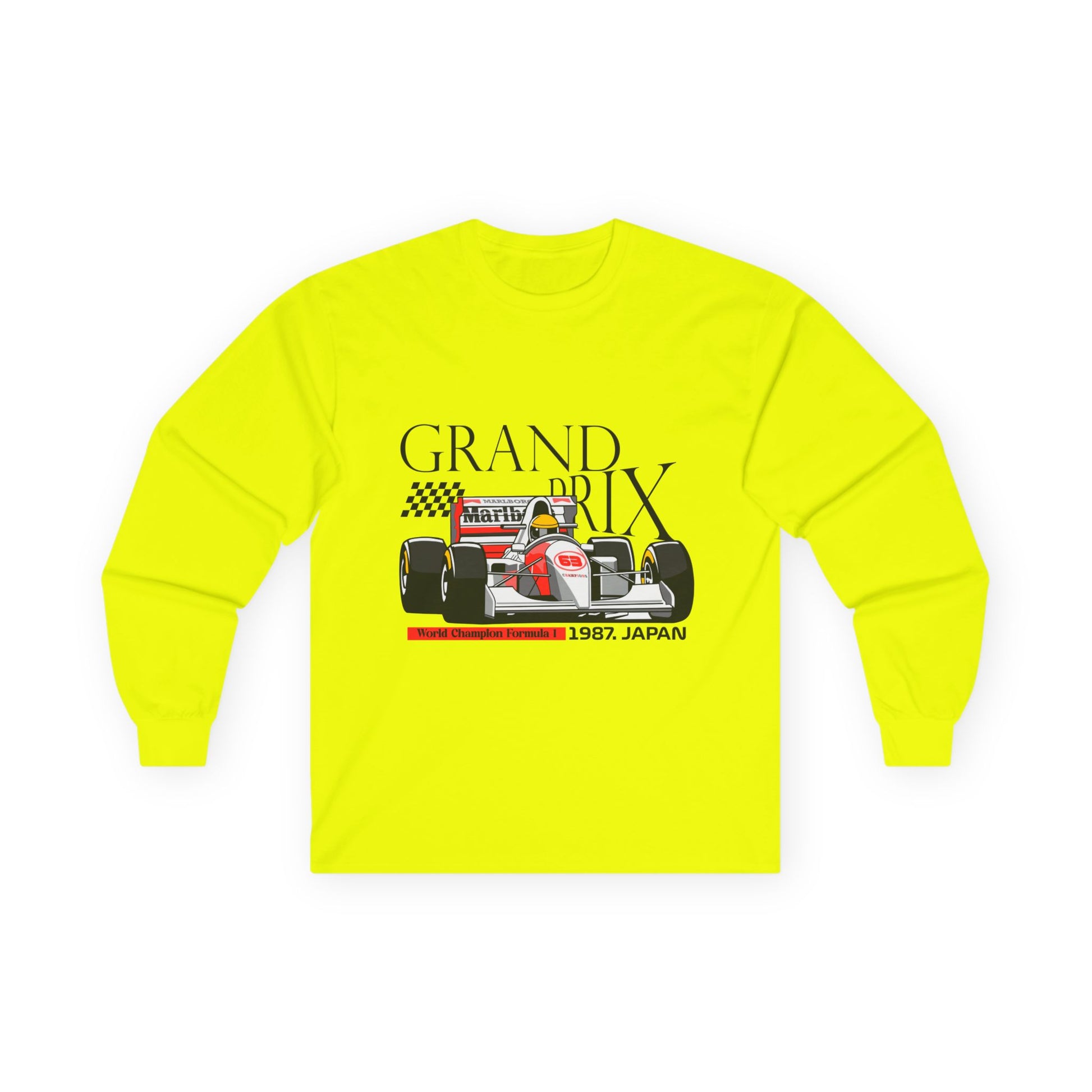 1987 Japan Grand Prix Long Sleeve Tee - Racing Enthusiast Apparel - CreativeRino