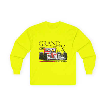 1987 Japan Grand Prix Long Sleeve Tee - Racing Enthusiast Apparel - CreativeRino