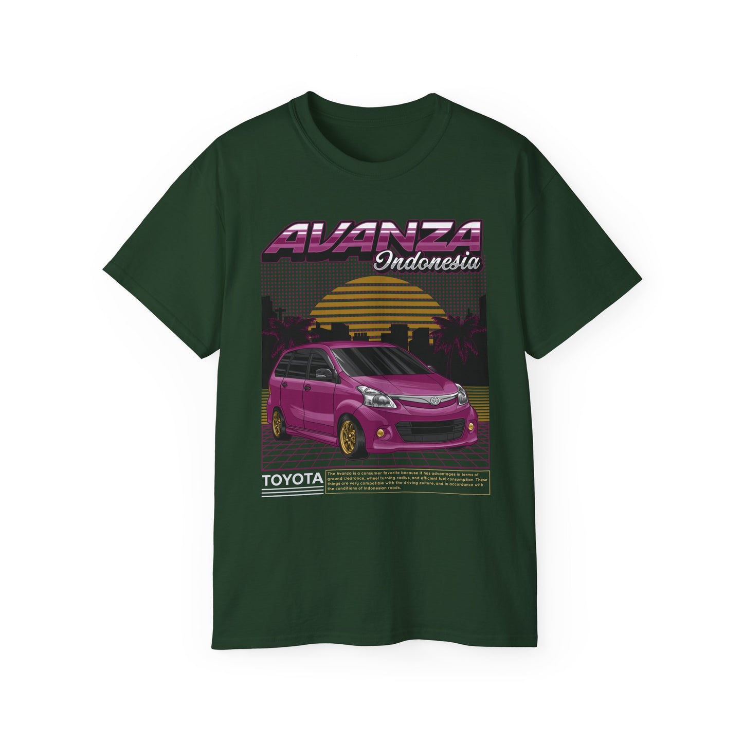 Retro Toyota Avanza Graphic Tee - Perfect T-shirt for Car Enthusiasts - CreativeRino