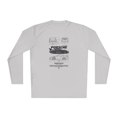 Porsche 911 GT3 RS Classic Cars Unisex Lightweight Long Sleeve Tee - CreativeRino