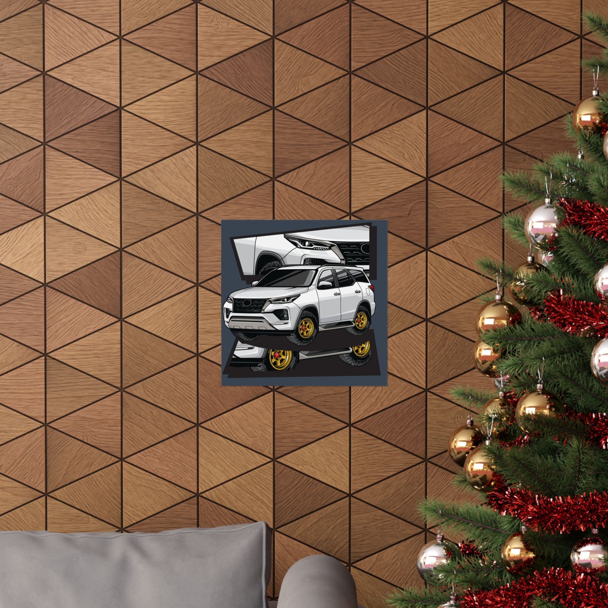 Fortuner Car Poster - Stylish Off-Road Vehicle Artwork for Auto Enthusiasts - CreativeRino