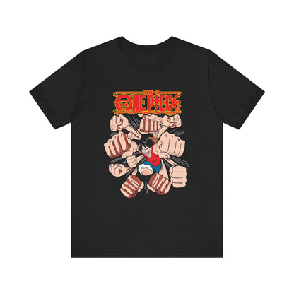 One Piece Style Unisex Short Sleeve Tee - Vibrant Graphic T-shirt for Anime Fans - CreativeRino