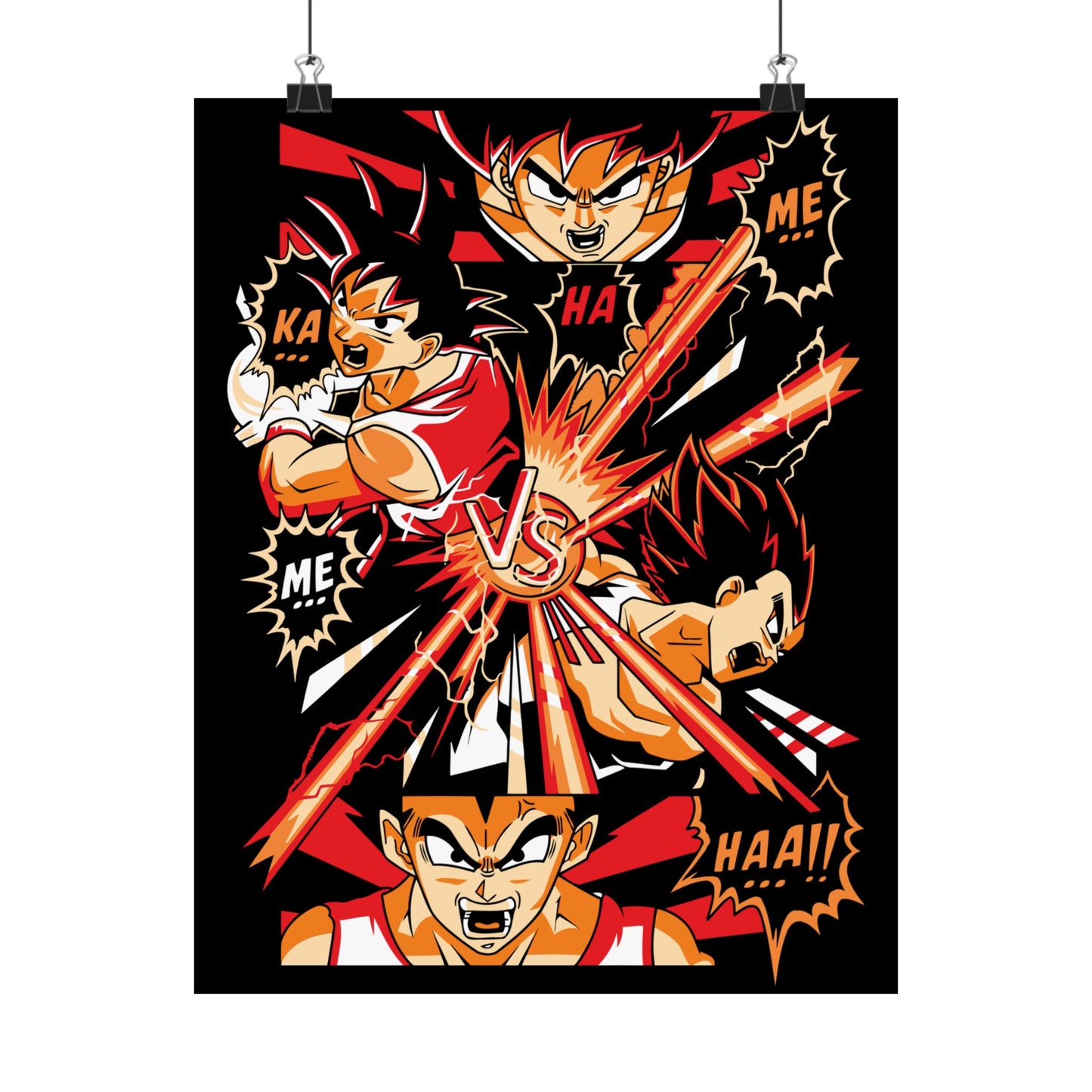 Dragon Ball Anime Battle Matte Vertical Poster - Perfect for Home Decor and Fan Gifts - CreativeRino