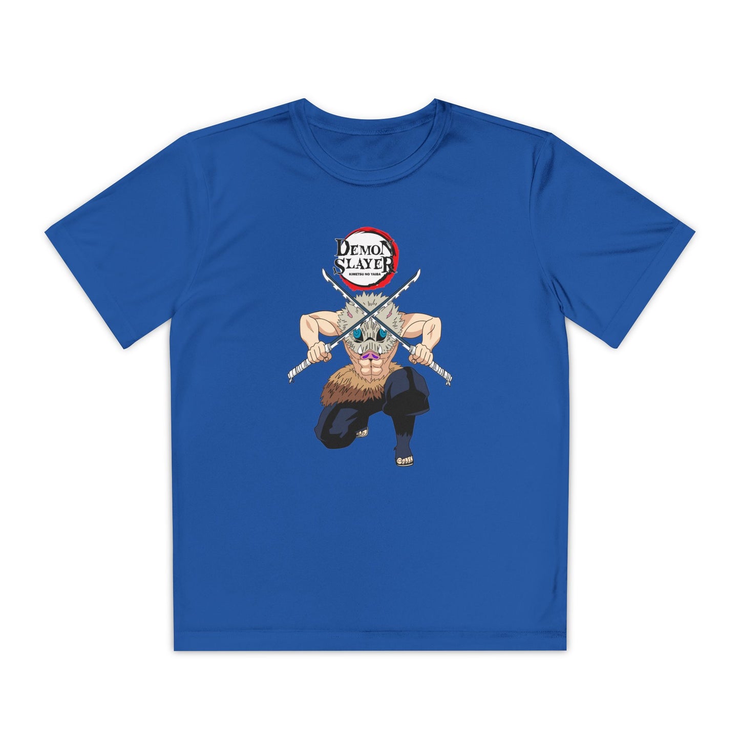 Youth Demon Slayer Competitor Tee - Bold Orange Anime T-shirt for Fans - CreativeRino