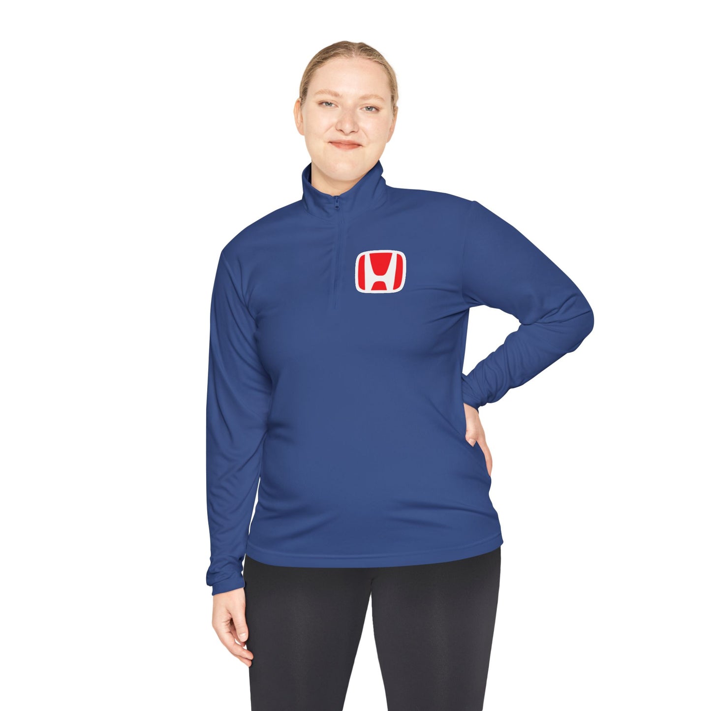 Honda Unisex Quarter-Zip Pullover with Logo - Stylish Comfort for Everyday Wear - CreativeRino
