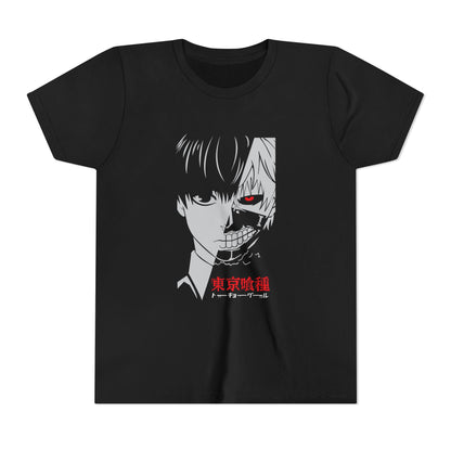 Tokyo Ghoul Youth Short Sleeve Tee - Anime Graphic T-shirt for Teens - CreativeRino