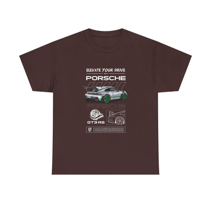 Porsche 911 Elevate Your Drive Unisex Heavy Cotton Tee - CreativeRino