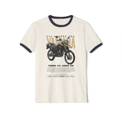 Yamaha XTZ Lander 250 Unisex Cotton Ringer T-Shirt - Vintage Motorcycle Graphic Tee - CreativeRino