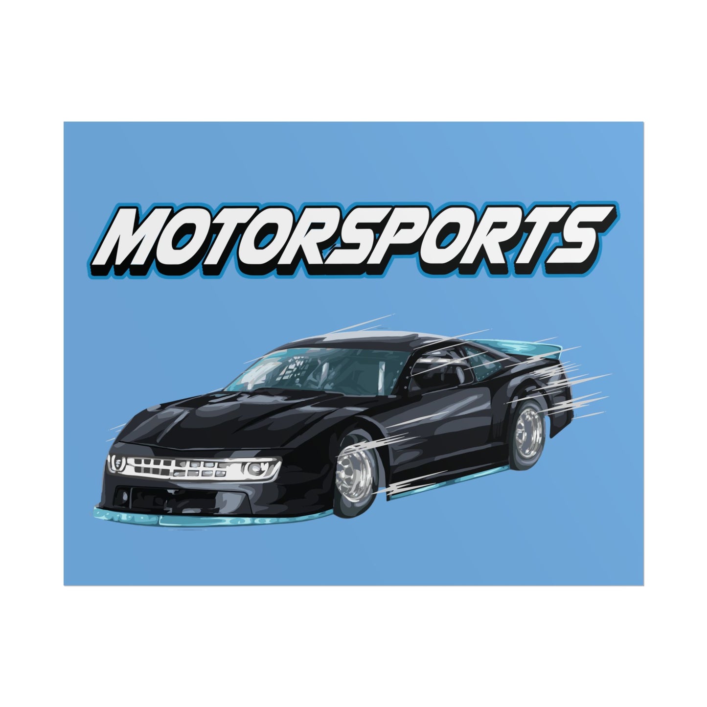 Motorsports Car Rolled Poster - Perfect for Auto Enthusiasts & Racing Fans - CreativeRino