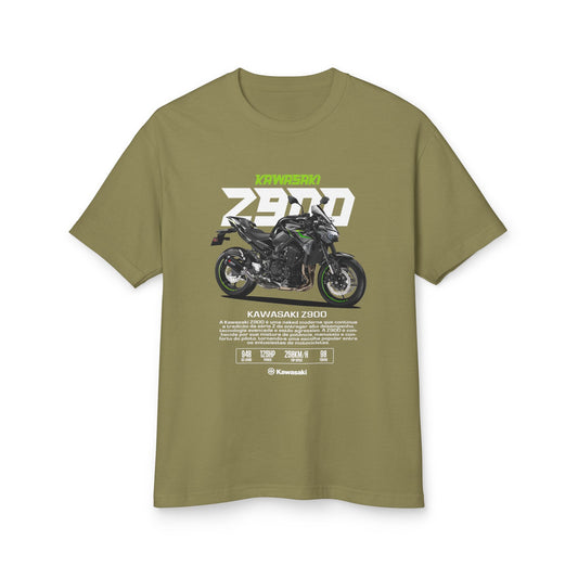 Kawasaki Z900 Motorcycle Tee - Unisex Heavyweight Cotton T-shirt - CreativeRino