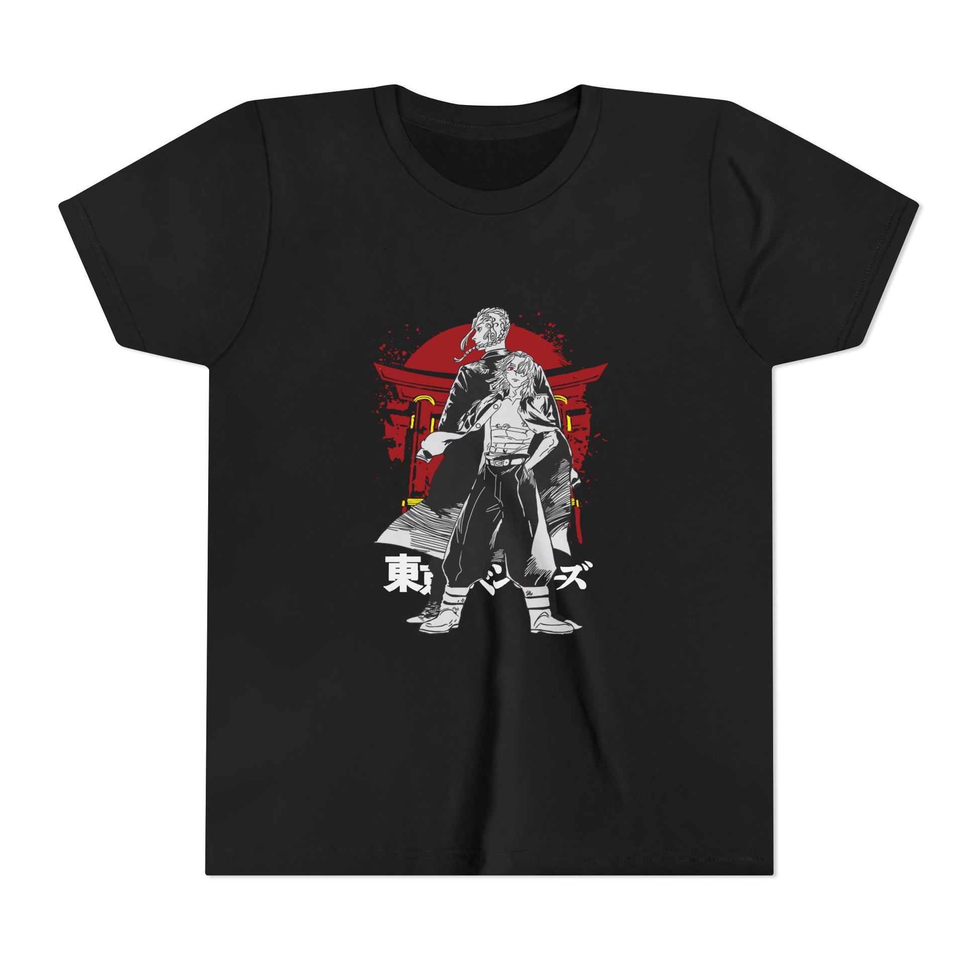 Tokyo Revengers Youth Short Sleeve Tee - Samurai Graphic T-shirt for Anime Fans - CreativeRino